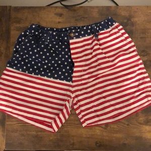 Chubbies Men’s Shorts American Flag Size Medium